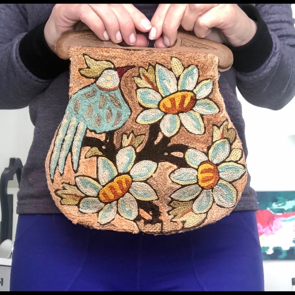 Vintage embroidered purse - Picture 2 of 6